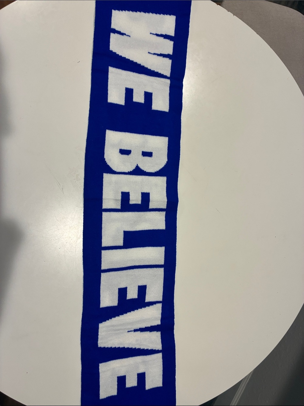 World Cup USMNT Blue & White USA Shield Knit Scarf